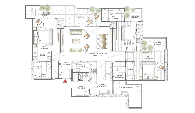 3.5/4.5BHK