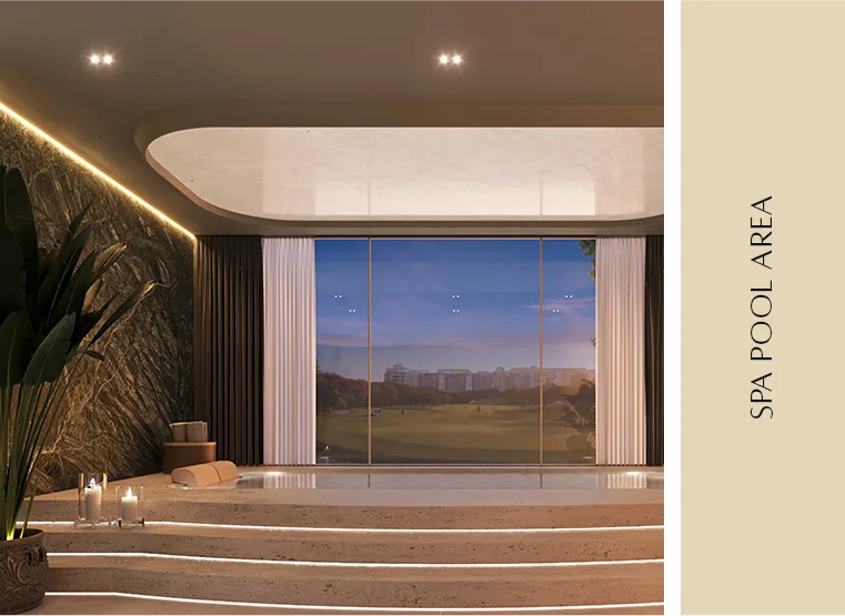 M3M Elie Saab at SCDA SPA pool area