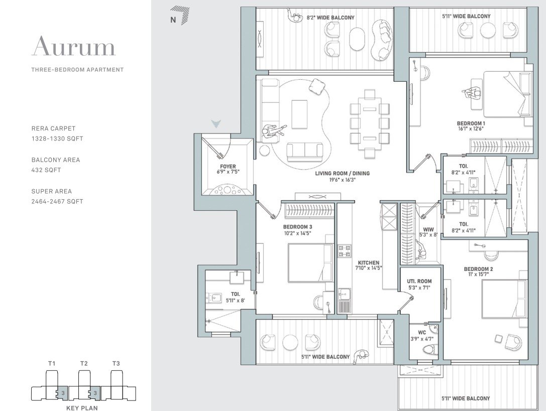 3/4/5 BHK