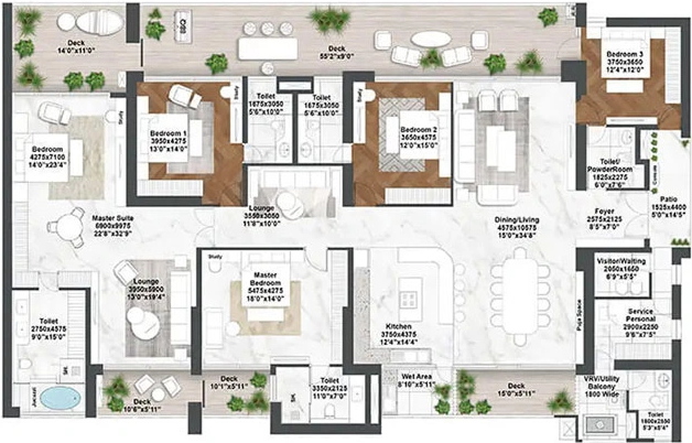 4/5 BHK