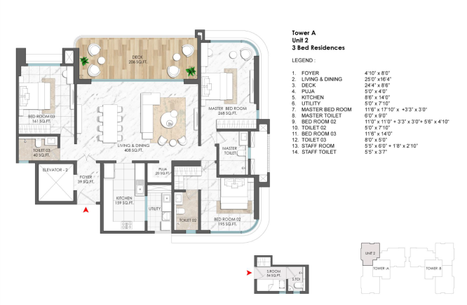 2/3 BHK
