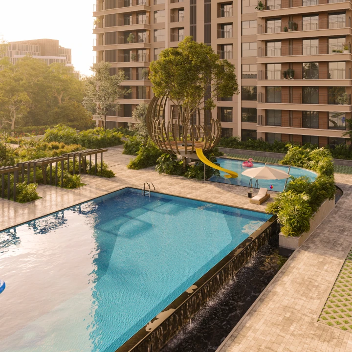 Sobha Crescent Lap Leisure Pool