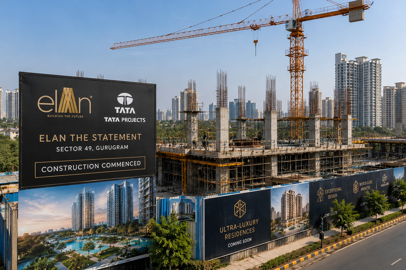 Elan Group Has Announced the Commencement of Construction for Elan The Statement in Sector 49, Gurugram With Tata Projects