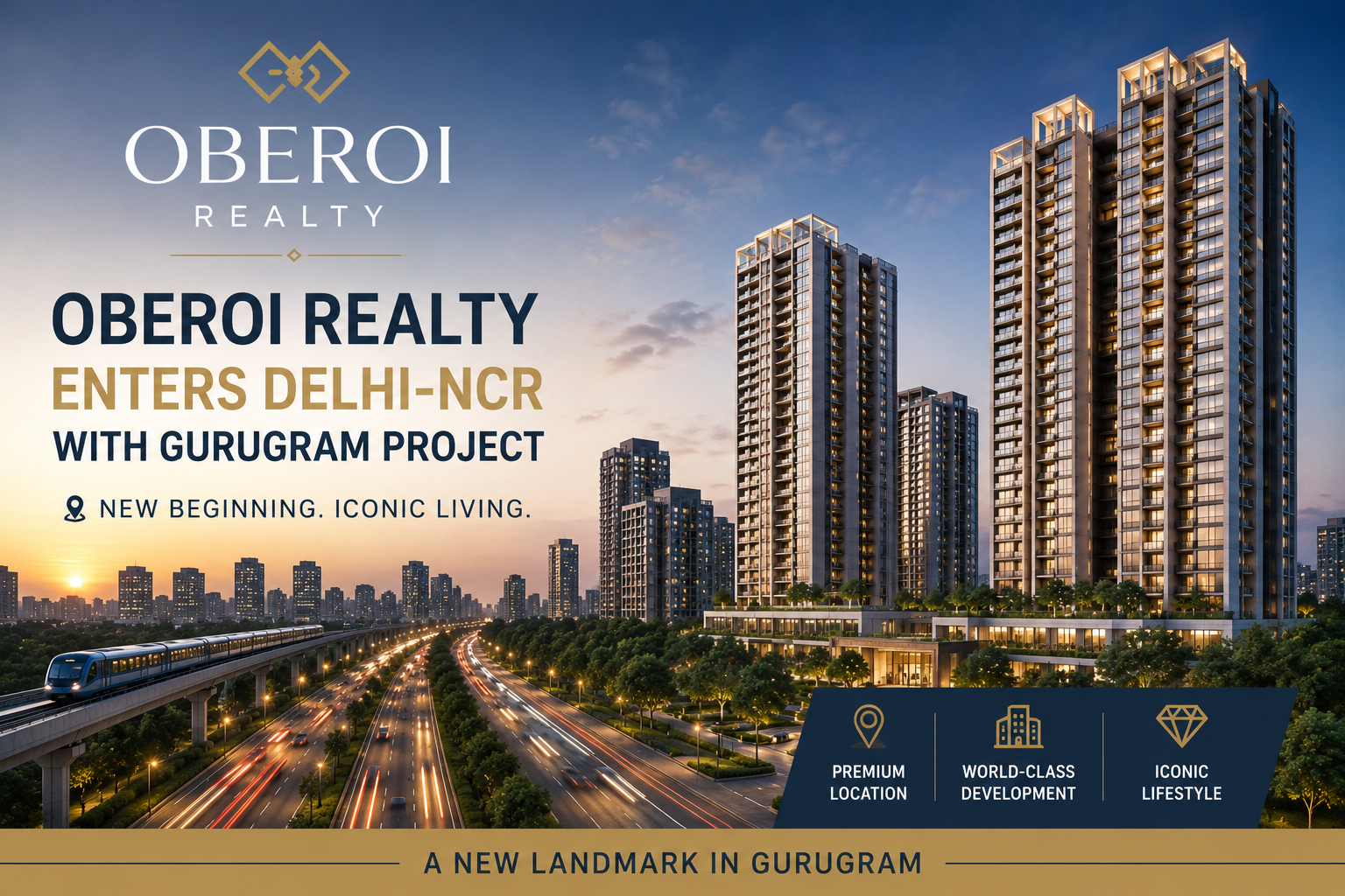 Oberoi Realty enters Delhi-NCR with Gurugram project; homes from Rs 18 cr